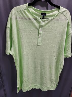 GoodMan Brand Men's Size M Green Short Sleeve Tee Crew Neck T Shirt B26 5